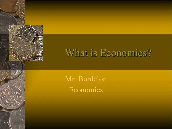 what is economics