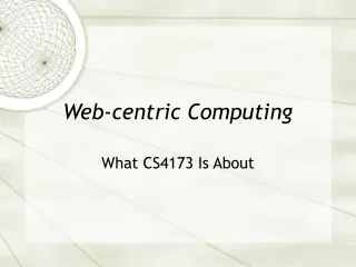 Web-centric Computing
