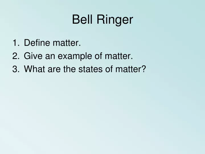 bell ringer