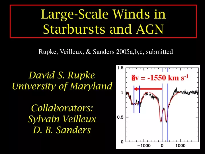 large scale winds in starbursts and agn