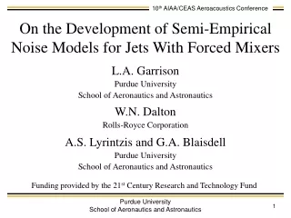 On the Development of Semi-Empirical Noise Models for Jets With Forced Mixers
