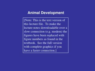 Animal Development