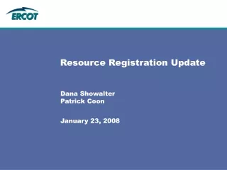 Resource Registration Update