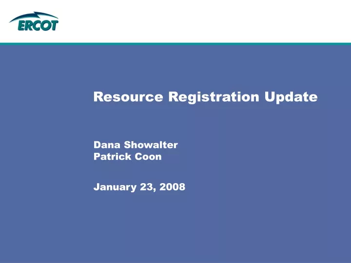 resource registration update
