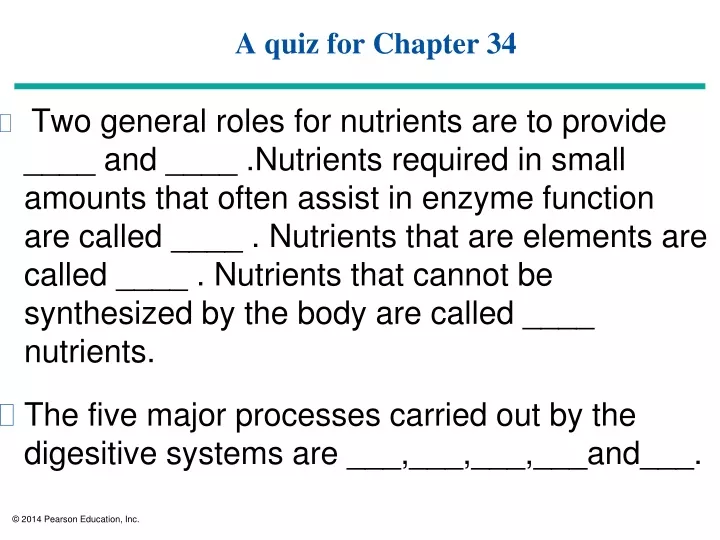 a quiz for chapter 34