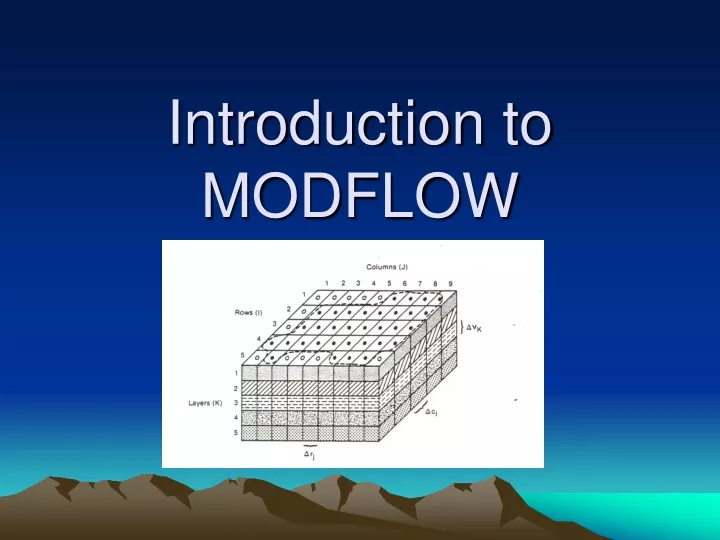 introduction to modflow