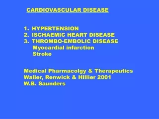 CARDIOVASCULAR DISEASE