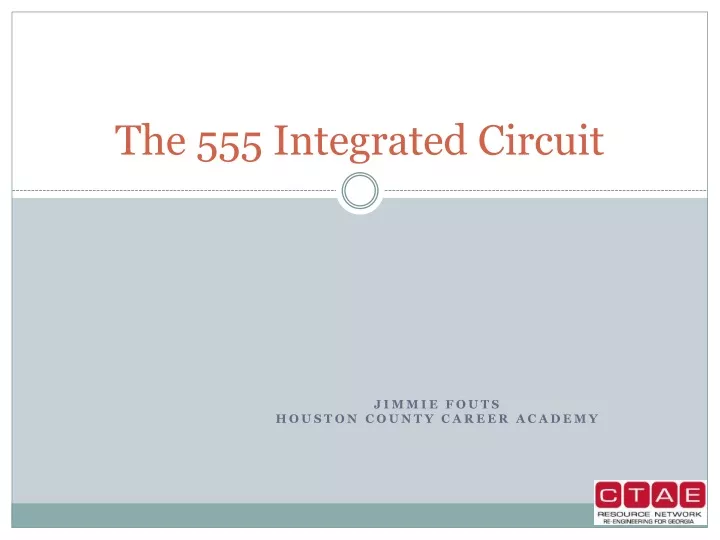 the 555 integrated circuit