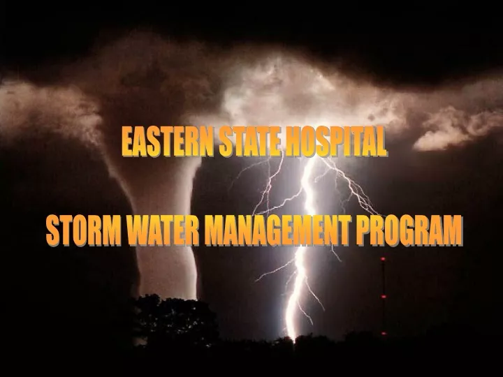 eastern state hospital storm water management