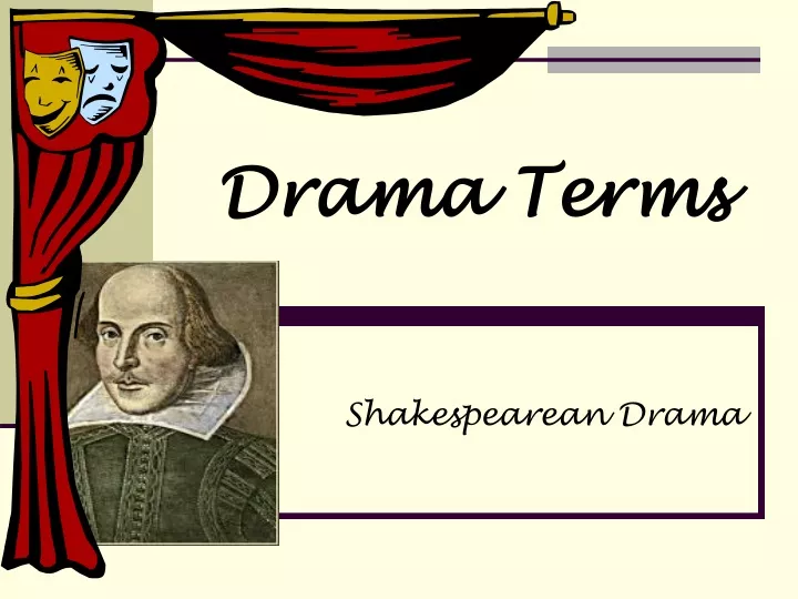 drama terms