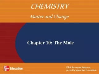 Chapter 10: The Mole