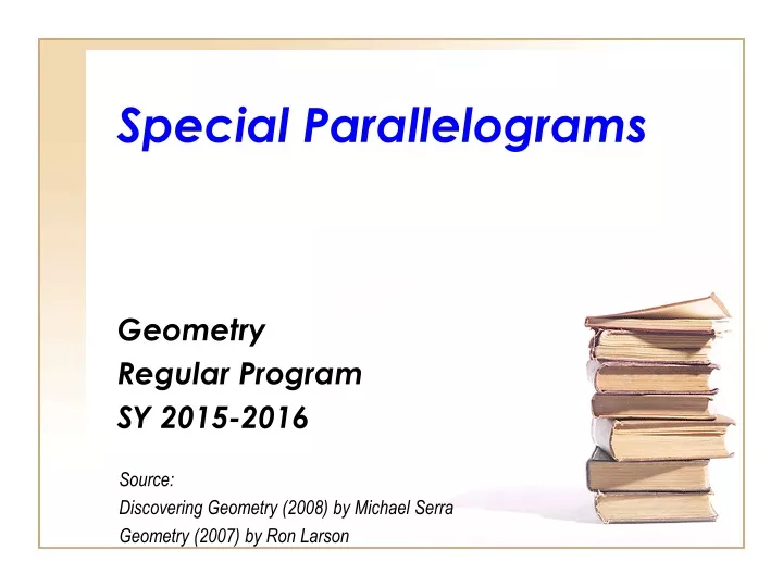 special parallelograms