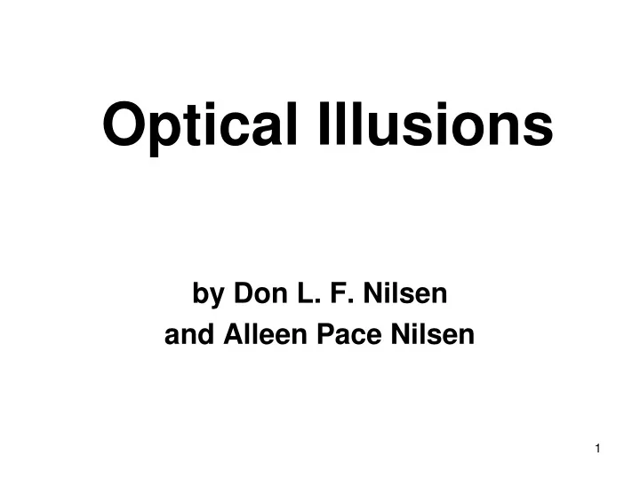 optical illusions