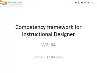 Competency framework for Instructional Designer