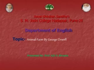 Rayat Shikshan Sanstha’s  S. M. Joshi College Hadapsar, Pune-28