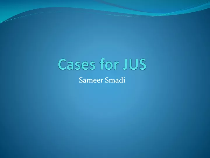 cases for jus