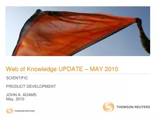 Web of Knowledge UPDATE – MAY 2010