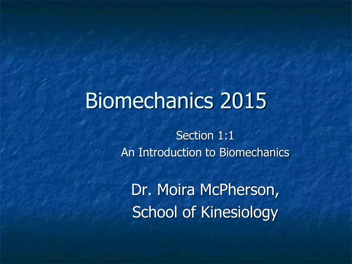 biomechanics 2015