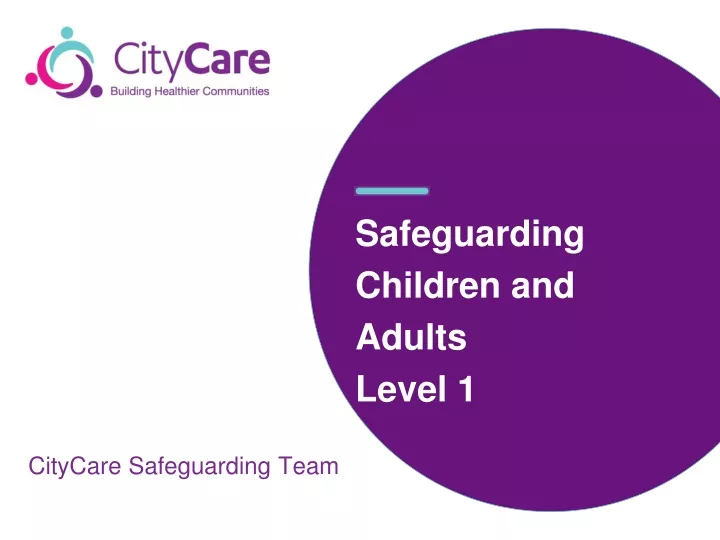 safeguarding children and adults level 1