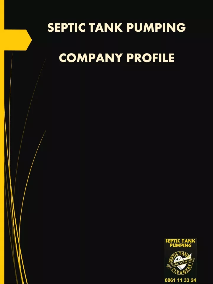 septic tank pumping company profile