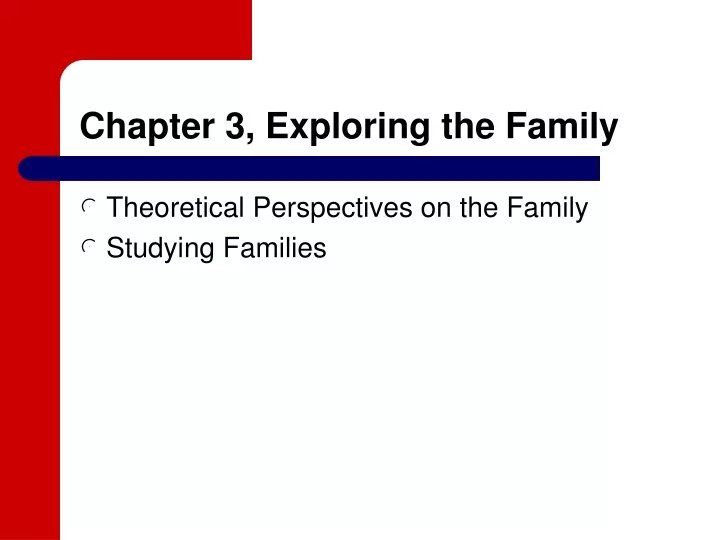 chapter 3 exploring the family