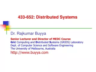 433-652: Distributed Systems