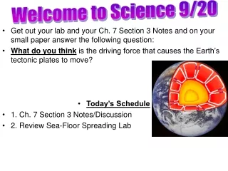 Welcome to Science 9/20