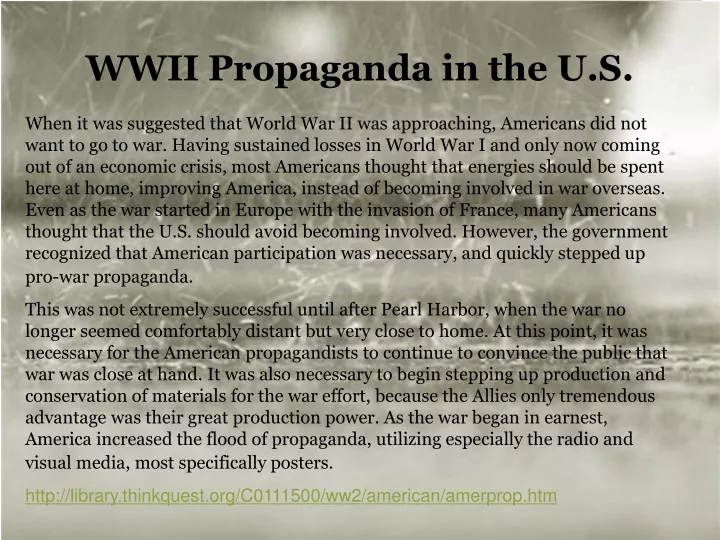 wwii propaganda in the u s