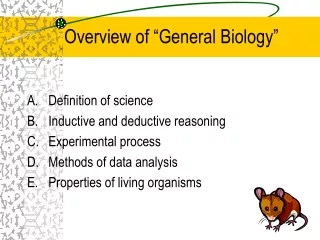 Overview of “General Biology”