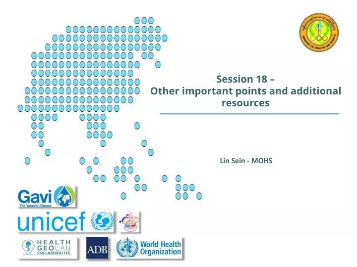 session 18 other important points and additional