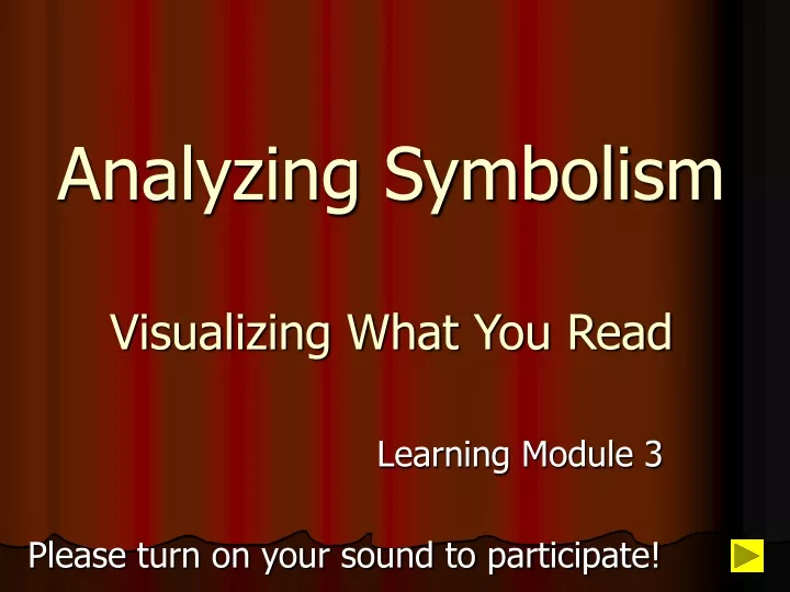 analyzing symbolism visualizing what you read