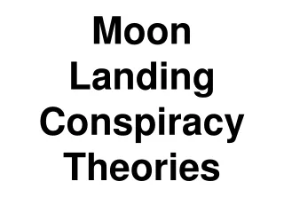 Moon Landing  Conspiracy Theories