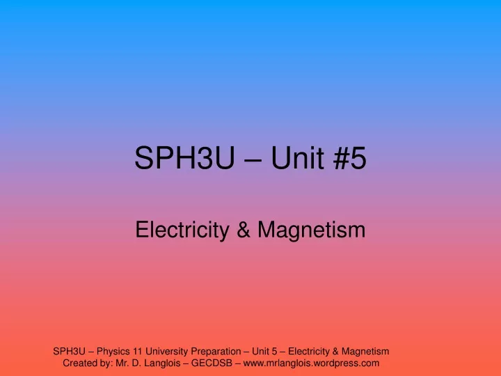 sph3u unit 5