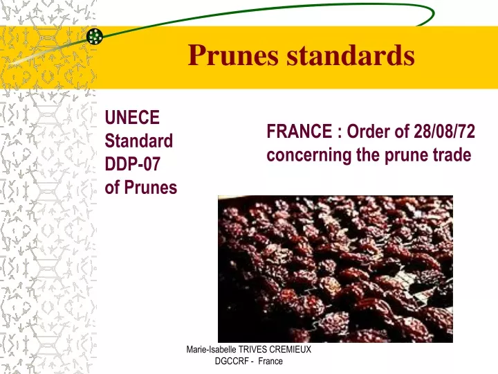 unece standard ddp 07 of prunes