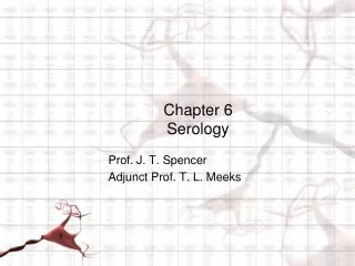 Chapter 6 Serology