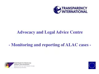 Advocacy and Legal Advice Centre - Monitoring and reporting of ALAC cases -