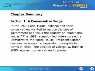 Section 1: A Conservative Surge