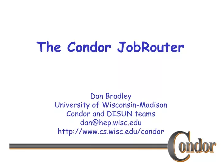 the condor jobrouter