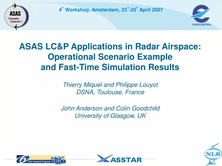 asas lc p applications in radar airspace