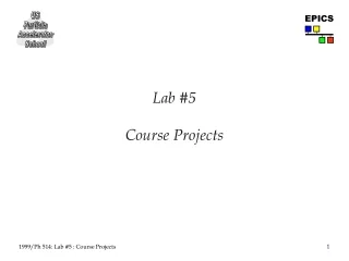 Lab #5 Course Projects