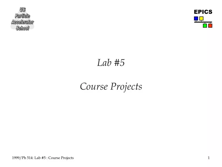lab 5 course projects