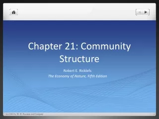 Chapter 21: Community Structure