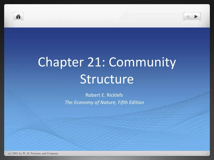 chapter 21 community structure