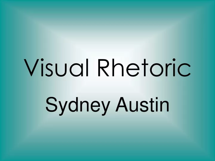 visual rhetoric