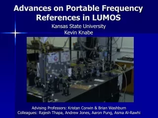 Advances on Portable Frequency References in LUMOS