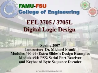 EEL 3705 / 3705L Digital Logic Design
