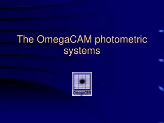The OmegaCAM photometric systems
