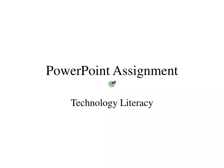 powerpoint assignment