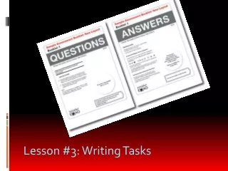 Lesson #3: Writing Tasks