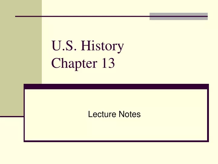 u s history chapter 13